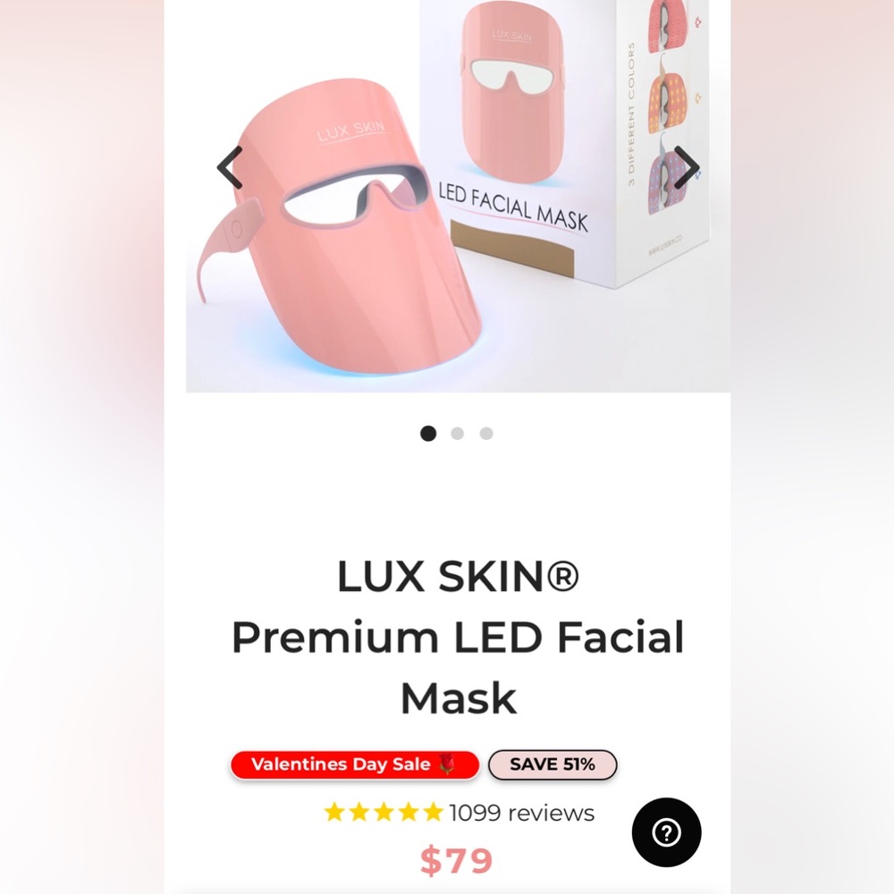 LUX SKIN LED FACE MASK